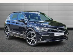 Black Used 2021 VW Tiguan R-line SUV | £24,995 (Fair price)