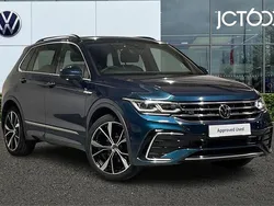 Blue Used 2021 VW Tiguan R-line SUV | £23,741 (Fair price)