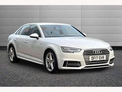 White Used 2017 Audi A4 S-Line Sedan | £16,890 (Fair price)