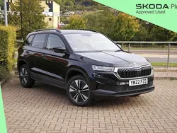 Black magic pearl effect Used 2022 Skoda Karoq SE Drive SUV | £17,995 (Fair price)