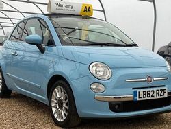 Blue Used 2012 Fiat 500C Lounge Cabriolet | £4,199 (Fair price)