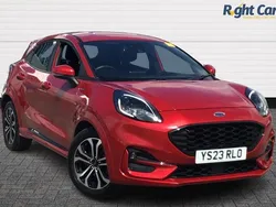 Fantastic red Used 2023 Ford Puma Gen-E ST-Line SUV | £15,499 (Fair price)