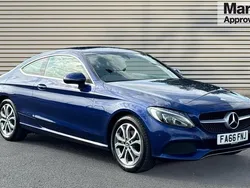 Blue Used 2017 Mercedes C200 Coupe | £14,122 (Fair price)