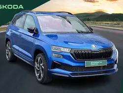 Race blue metallic Used 2025 Skoda Karoq SportLine SUV | £32,399