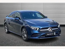 Denim blue Used 2021 Mercedes A180 AMG line Sedan | £17,590 (Good price)