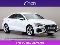 White Used 2021 Audi A3 S-Line Sedan | £18,199 (Fair price)