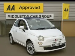 White Used 2012 Fiat 500 Lounge Hatchback | £2,350 (Good price)