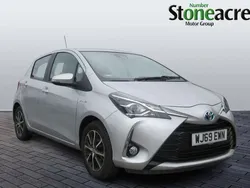 Silver Used 2019 Toyota Yaris Hybrid Hatchback | £12,595 (Fair price)