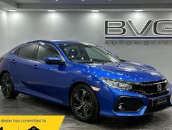 Blue Used 2017 Honda Civic SR Hatchback | £10,994 (Fair price)