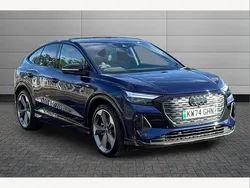 Blue Used 2024 Audi Q4 Sportback e-tron Black Edition SUV | £36,750 (Good price)