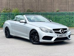 Silver Used 2015 Mercedes E350 AMG line Cabriolet | £12,495 (Fair price)
