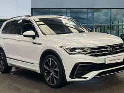 White Used 2021 VW Tiguan R-line SUV | £24,589 (Fair price)