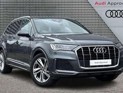 Grey Used 2021 Audi Q7 S-Line SUV | £34,992 (Fair price)