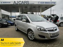 Silver Used 2013 Vauxhall Zafira Design Edition MPV | £3,992 (A bit pricey)