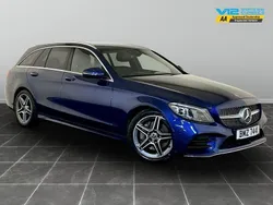 Blue Used 2019 Mercedes C300 AMG line Estate | £13,995 (Good price)