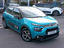 Blue Used 2021 Citroën C3 PureTech Hatchback | £11,395 (Fair price)