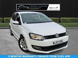 White Used 2013 VW Polo Match Hatchback | £4,295 (Fair price)