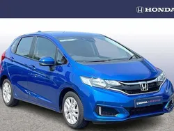 Brilliant sporty blue Used 2018 Honda Jazz SE Hatchback | £10,359 (Fair price)