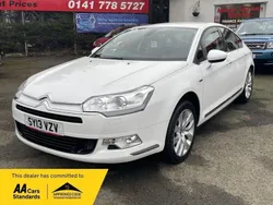 White Used 2013 Citroën C5 Exclusive Sedan | £6,495