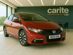 Red Used 2014 Honda Civic SE Plus Hatchback | £9,995 (Fair price)