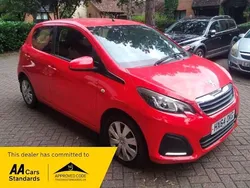 Red Used 2014 Peugeot 108 Active Hatchback | £3,790 (Fair price)