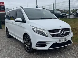 White Used 2024 Mercedes V220 AMG line MPV | £49,995 (Super price)