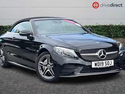 Black Used 2019 Mercedes C200 AMG Line Premium Cabriolet | £18,000 (Fair price)