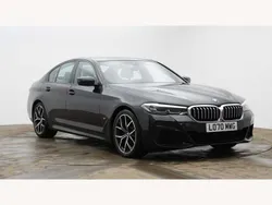 Black Used 2021 BMW 520 M Sport Sedan | £23,595 (Fair price)