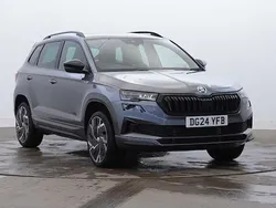 Graphite grey metallic Used 2024 Skoda Karoq SportLine SUV | £27,995
