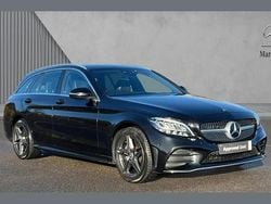 Black Used 2019 Mercedes C200 AMG line Estate | £17,980 (Fair price)