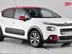 Pure white with red Used 2017 Citroën C3 Feel Hatchback | £6,990 (Fair price)