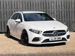 White Used 2019 Mercedes A220 AMG line Hatchback | £17,498 (Fair price)
