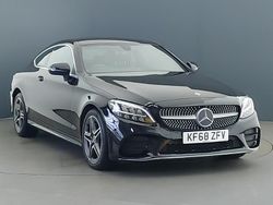 Black Used 2019 Mercedes C180 AMG line Coupe | £17,998 (Expensive)