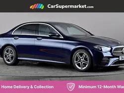 Blue Used 2021 Mercedes E220 AMG line Sedan | £23,876 (Fair price)