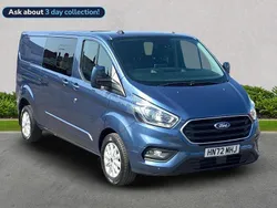 Blue Used 2022 Ford Transit Custom Limited Van | £25,500 (Fair price)