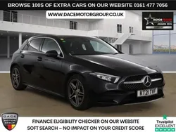 Black Used 2021 Mercedes A180 AMG line Hatchback | £17,390 (Fair price)