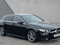 Black Used 2021 Mercedes A180 AMG line Hatchback | £19,939 (Fair price)