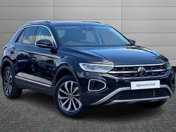 Deep black pearl with white roof New 2025 VW T-Roc Style SUV | £28,250 (Good price)