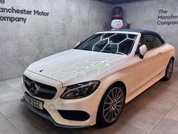 White Used 2018 Mercedes C220 AMG line Cabriolet | £17,990 (Fair price)