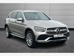 Silver Used 2022 Mercedes GLC300e AMG Line Premium SUV | £31,249 (Fair price)