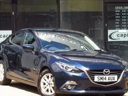 Blue Used 2014 Mazda 3 Sedan | £2,989 (Fair price)