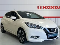 White Used 2018 Nissan Micra Tekna Hatchback | £9,744 (Fair price)