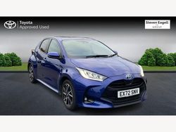 Blue Used 2022 Toyota Yaris Hybrid Design Hatchback | £18,048 (Fair price)
