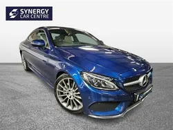 Blue Used 2016 Mercedes C220 AMG line Coupe | £10,890 (Expensive)