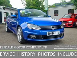Blue Used 2014 VW Eos Sportline Cabriolet | £8,490