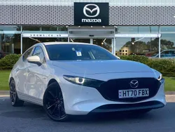 Snowflake white Used 2021 Mazda 3 Edition Hatchback | £17,652 (Fair price)