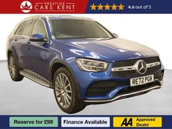 Blue Used 2022 Mercedes GLC300e AMG line SUV | £34,296 (A bit pricey)