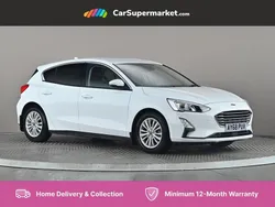 White Used 2018 Ford Focus Titanium Hatchback | £11,397 (Fair price)