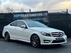 White Used 2013 Mercedes C180 AMG Coupe | £7,995 (Fair price)