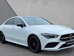 White Used 2023 Mercedes CLA220 AMG Line Premium Plus Sedan | £28,405 (Fair price)
